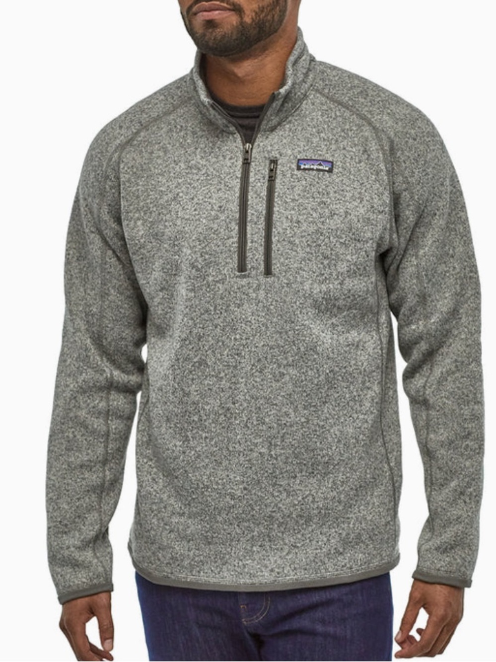 NEW Patagonia Men’s Better Sweater 1/4 Zip Pullover Stonewash Fleece Size S